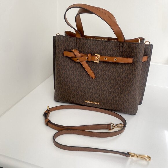 MICHAEL KORS - Emilia - Large Convertible Satchel Crossbody Purse NWOT - Picture 7 of 14